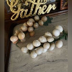 Vintage alabaster stone grapes, 2
